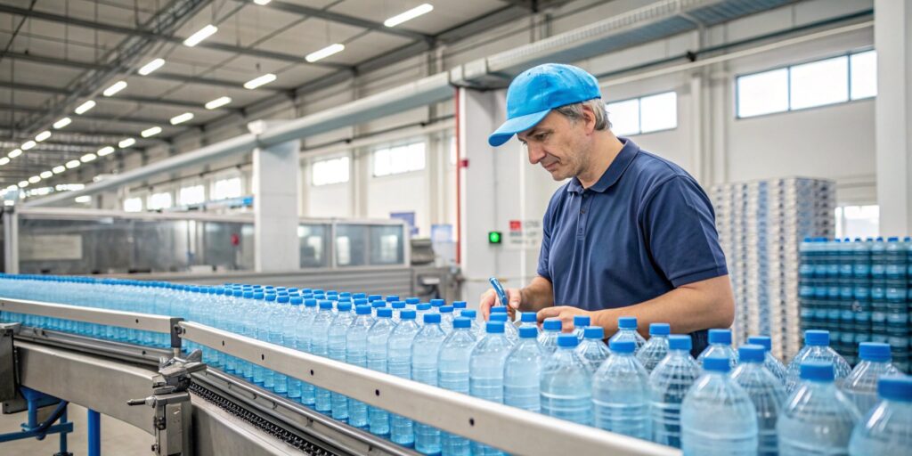 water filling line