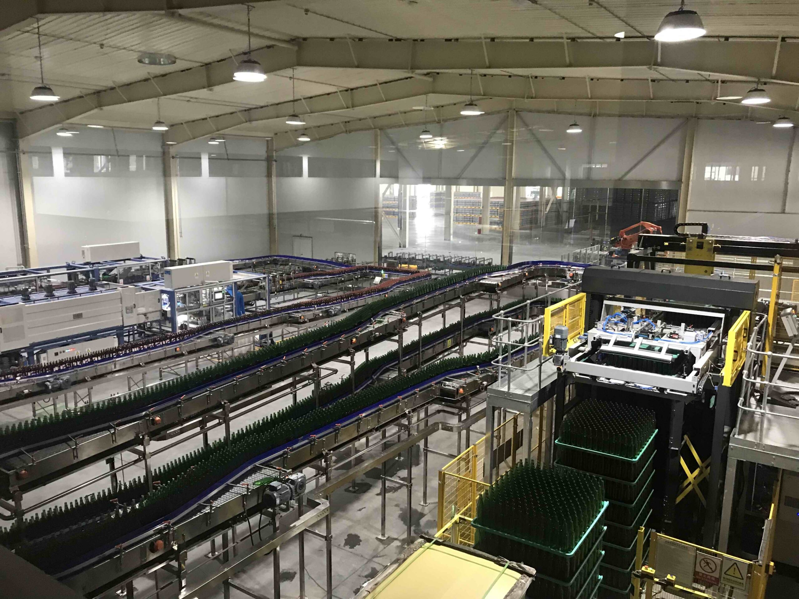 beer glass bottle production line