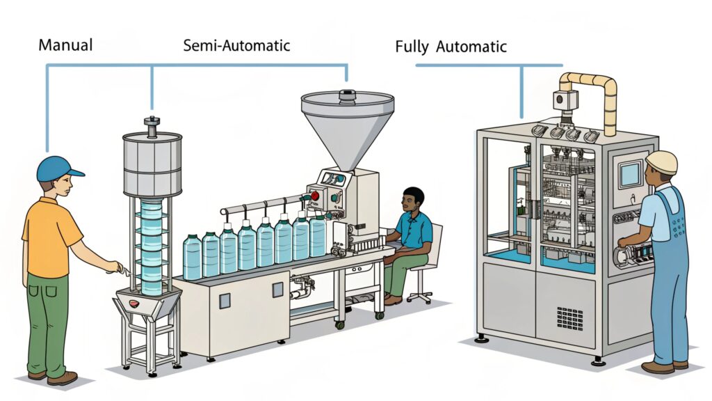 The difference between machine automation