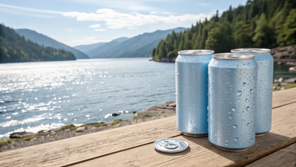 canned water