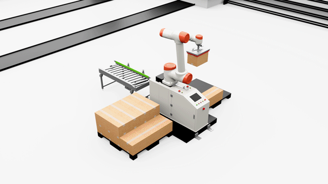 Robot palletizing